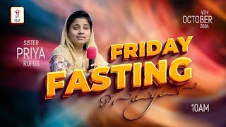 🔴LIVE  Friday Fasting Prayer  priyarufus  04th October 2024  10 AM  fridayfastingprayer [upl. by Hermon353]