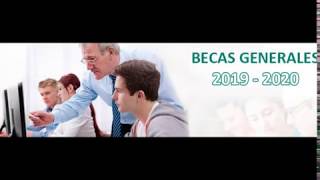 Datos académicos 20192020 Apartado G Becas generales 20192020 Estudios no universitarios [upl. by Sixel341]