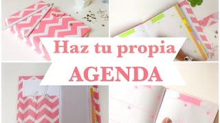 Como hacer una AGENDA  ó libretaencuadernado básico [upl. by Bond]