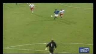 BAGGIO  1 goal against Poland 1997 WCQ98 [upl. by Mitchel443]