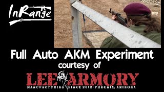 FullAuto AKM experiment wLee Armory [upl. by Ahseirej]