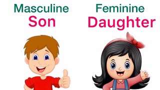 He and She Masculine Gender and Feminine Gender  ENGLISH GRAMMAR  GRADE 1NCERT [upl. by Ioj]