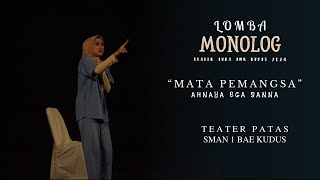 Lomba Monolog 2024 Teater Aura UMK [upl. by Pepe]