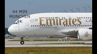 44 MIN Planes Spotting at Munich Airport BEST  4K 2018 [upl. by Ahsratan374]