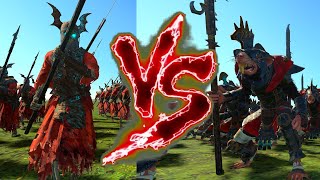 Grave Guard Halberds VS Stormvermin Halberds Total War Warhammer 3 [upl. by Moses]