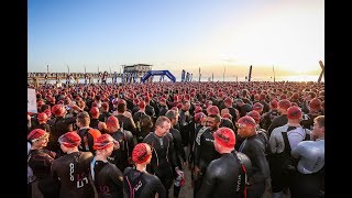 2017 Standard Bank IRONMAN 703 Durban Race Day Highlights [upl. by Hanima78]