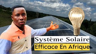 Ferme Entièrement Éclairée  Système solaire EFFICACE en Afrique [upl. by Lotz434]