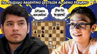 EL PRODIGIO ARGENTINO LE DA UNA PALIZA AL GENIO PERUANO😱💥  Martínez vs Oro  Arena Kings [upl. by Yaj]