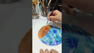 Painting with me 💌🫀🌜 calligraphy art painting shortvideo arabicart islamicarabiccalligraphy [upl. by Euqinu958]