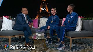 Cole Hocker Yared Nuguse make a statement for Team USA in mens 1500m  Paris Olympics  NBC Sports [upl. by Annahael]