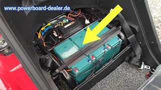 Kabinenroller Econelo Nelo 3 1 Akkus einbauen Bubble car Lead gel batteries to install [upl. by Mendy]