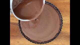 Easy Vegan Chocolate Tart Recipe Just 6 Ingredients [upl. by Crysta]