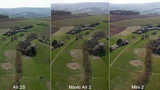 DJI Air 2S vs Mavic Air 2 vs Mini 2  Video Footage Vergleich in 4K 30fps amp mein Fazit  DEUTSCH [upl. by Tamis592]