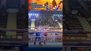 Honorio Banario🇵🇭 Vs Rayimjonov Davlatbek🇺🇿  Finals 75kg k1Asian Kickboxing Championship 2024 [upl. by Eecrad]