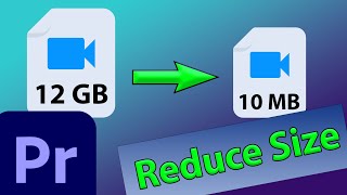 Premiere Pro Export Small File Size in High Quality [upl. by Nevil672]