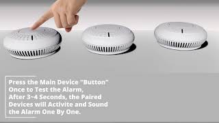 How to Pair SAFETECH AJ Series Wireless Interlinked Smoke Alarms [upl. by Enaxor]