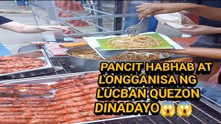 PANCIT HABHAB AT LONGGANISA NG LUCBAN QUEZON DINADAYO MrLaviaMixvlog lucbanquezon [upl. by Aihsetel]