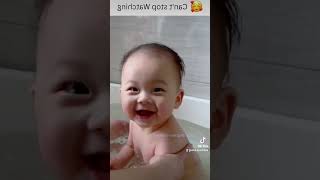 Funny Baby dancing video and laughing [upl. by Ekle]