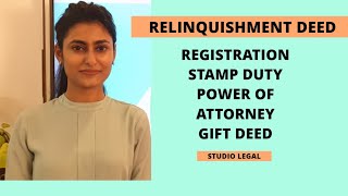 Relinquishment Deed Stamp Duty Registration Power of Attorney Gift Deed [upl. by Swiercz]