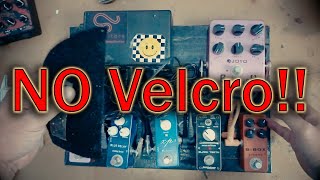 Tips pasang efek gitar ke pedalboard tanpa menggunakan Velcro [upl. by Alvira]