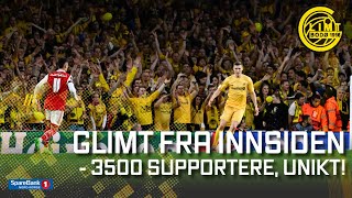 3500 supportere unikt I Glimt fra innsiden I Arsenal  BodøGlimt [upl. by Anaili957]