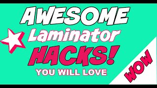 ❤️AWESOME Laminator HacksProject Ideas🤩Greeting card folder [upl. by Eeima]