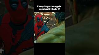 Every superheroes gets pounded by Hulk ☠️ marvel hulk spiderman mcu marveling shortsfeed [upl. by Eglantine]