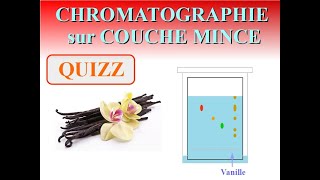 CHROMATOGRAPHIE sur COUCHE MINCE  QUIZZ  Chimie Seconde [upl. by Oal]