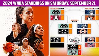 2024 WNBA Playoff Standings Final Postseason Picture of Teams on Saturday September 21 [upl. by Hutson]