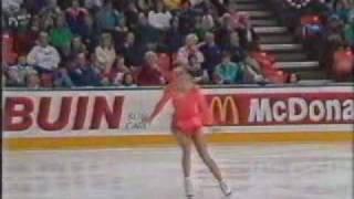 Anisette TorpLind DEN  1990 Worlds Ladies Free Skate German Broadcast Feed [upl. by Haag]