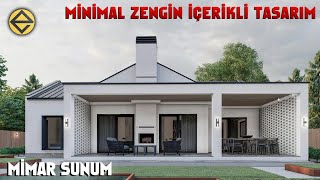 MÜKEMMEL ŞIKLIK  TEK KATLI VİLLA  KLASİK MALZEMENİN MODERN YAPIYA UYUMU [upl. by Yecad]