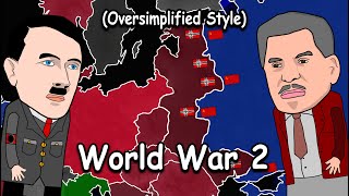 World War Two Oversimplified Style [upl. by Mastrianni]