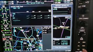 Garmin G1000 tutorial  Setting up entering and storing flight plans [upl. by Eisac]