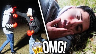 I GOT KNOCKED OUT😨 Backyard Fight GONE WRONG😳 [upl. by Parcel746]