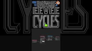 How to edgeware in blender eevee cycles materials tutorial [upl. by Uzzia]