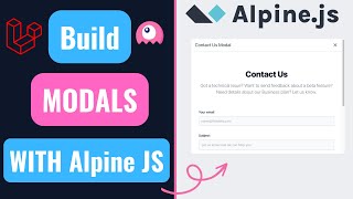 Laravel Modal Using Alpine JS  Livewire 3 [upl. by Nnylkcaj]