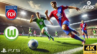 FC 25  FC Heidenheim vs VfL Wolfsburg  Bundesliga 2425  PS5  4K 60FPS HDR [upl. by Auqinom802]