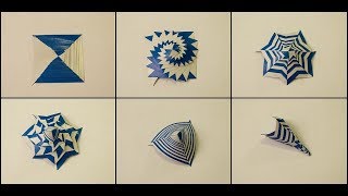 Origami Art  How To Make Single Strip Square Curlicue At Home some Easy Step [upl. by Hammad567]