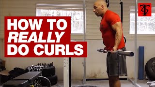 Barbell Curl Good vs Bad Form [upl. by Ecnaled750]