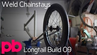 Longtail Bicycle Frame Build 09  TIG Weld Chainstays [upl. by Dwaine]