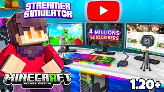 Streamer Simulator For Minecraft PE 12040  Streamer Life Simulator Map For MCPE [upl. by Domella]