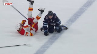 Martin Pospisil game misconduct for elbowing Josh Morrissey [upl. by Weed]