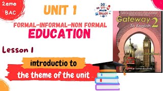 2BAC english unit 1 Education  Ep 01 introduction to the theme of the unit [upl. by Houghton144]