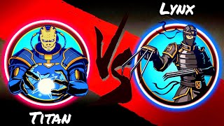 TITAN Vs LYNX amp LYNX Bodyguards Replays 2 Shadow fight 2  TITAN Mod  GameOnShadows [upl. by Ahsienar793]