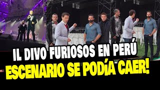 IL DIVO CANCELA CONCIERTO EN PERÚ POR EL FRÁGIL ESCENARIO Y POCO RESISTENTE [upl. by Neufer]