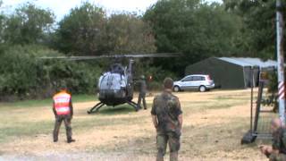 BO 105 der Bundeswehr startet in Oberursel [upl. by Ortrud]