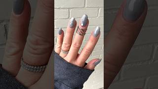 Stamp over dip powder nails nailtutorial diynails dippowder nailart [upl. by Tegdig]