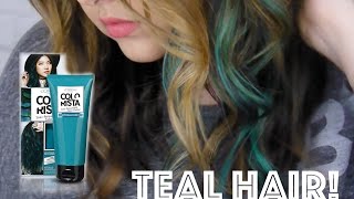 LOREAL COLORISTA REVIEW  Teal Hair Tutorial  Vanessa Giorgio [upl. by Enninaej296]