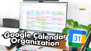 My Google Calendar System 🗓️ Student Productivity amp Time Management [upl. by Rayle595]