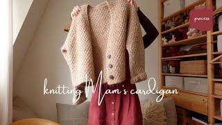 knitting  mams cardigan [upl. by Aikaj]